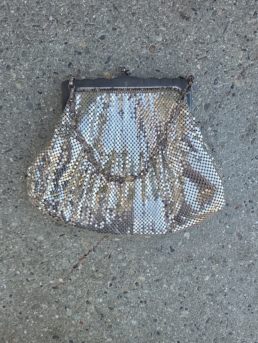 Vintage Whiting & Davis Silver Mesh Handbag
